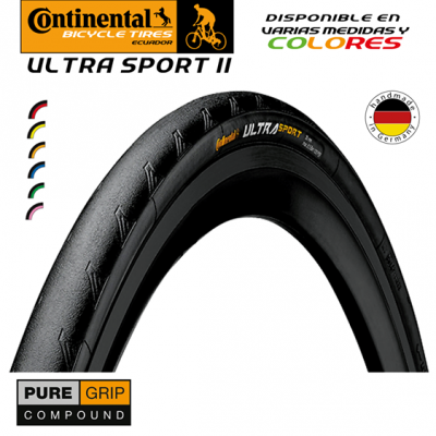 ULTRA SPORT 3 700X25C NEGRO/NEGRO ALAMBRE